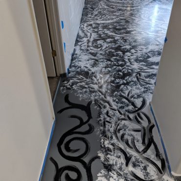 "Art Ramon Paintings" home gallery floor mural