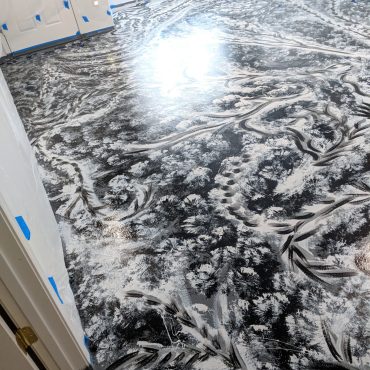 "Art Ramon Paintings" home gallery floor mural