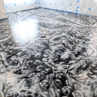 "Art Ramon Paintings" home gallery floor mural