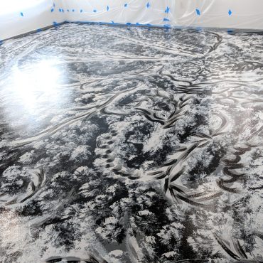 "Art Ramon Paintings" home gallery floor mural