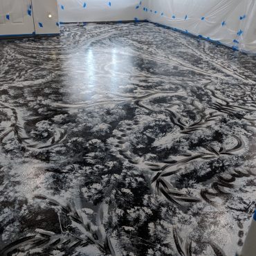 "Art Ramon Paintings" home gallery floor mural