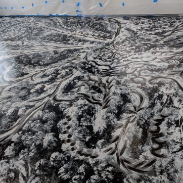 "Art Ramon Paintings" home gallery floor mural
