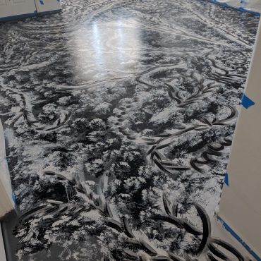 "Art Ramon Paintings" home gallery floor mural